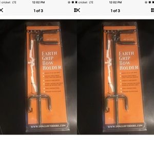 2) EARTH Grip Bow Holder Compact Portable NEW
